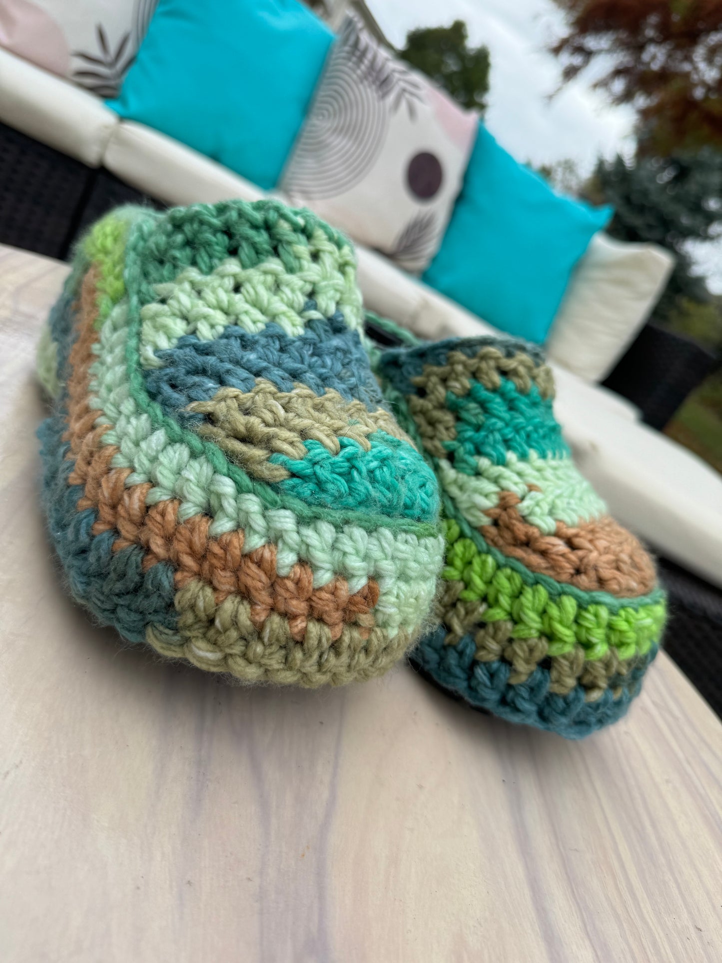 Green Platform Clogs